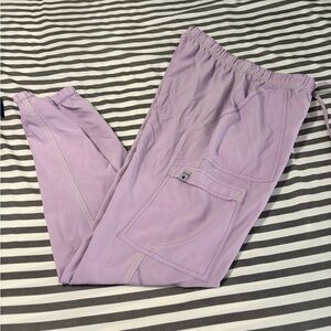 Lavender jogger scrub pants